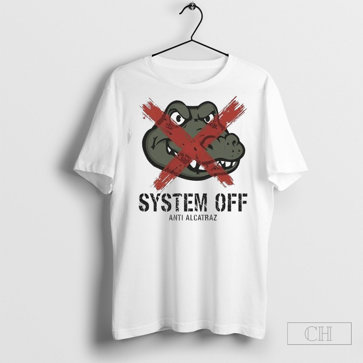 System Off Anti Alligator Alcatraz T Shirt