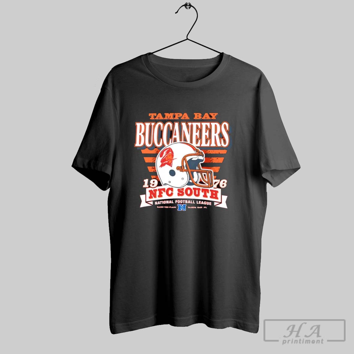 Tampa Bay Buccaneers 1976 Nfc South Helmet Stripe Splash Shirt