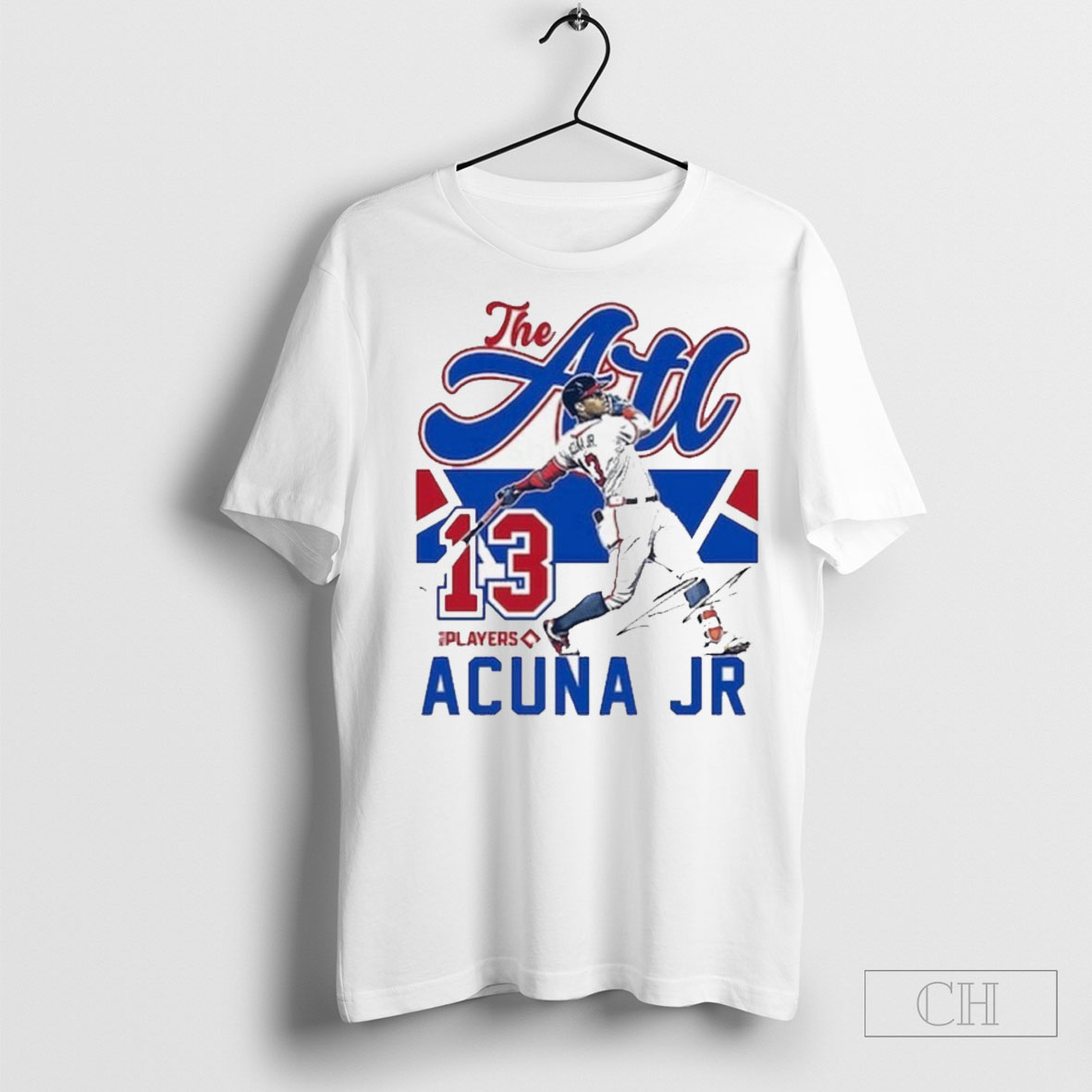 The Atl Ronald Acuna Jr 13 City Connect Player Autographed T Shirt