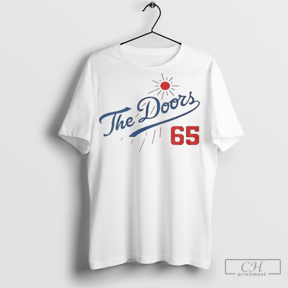 The Doors Summer Baseball 65 Los Angeles Dodgers T Shirt