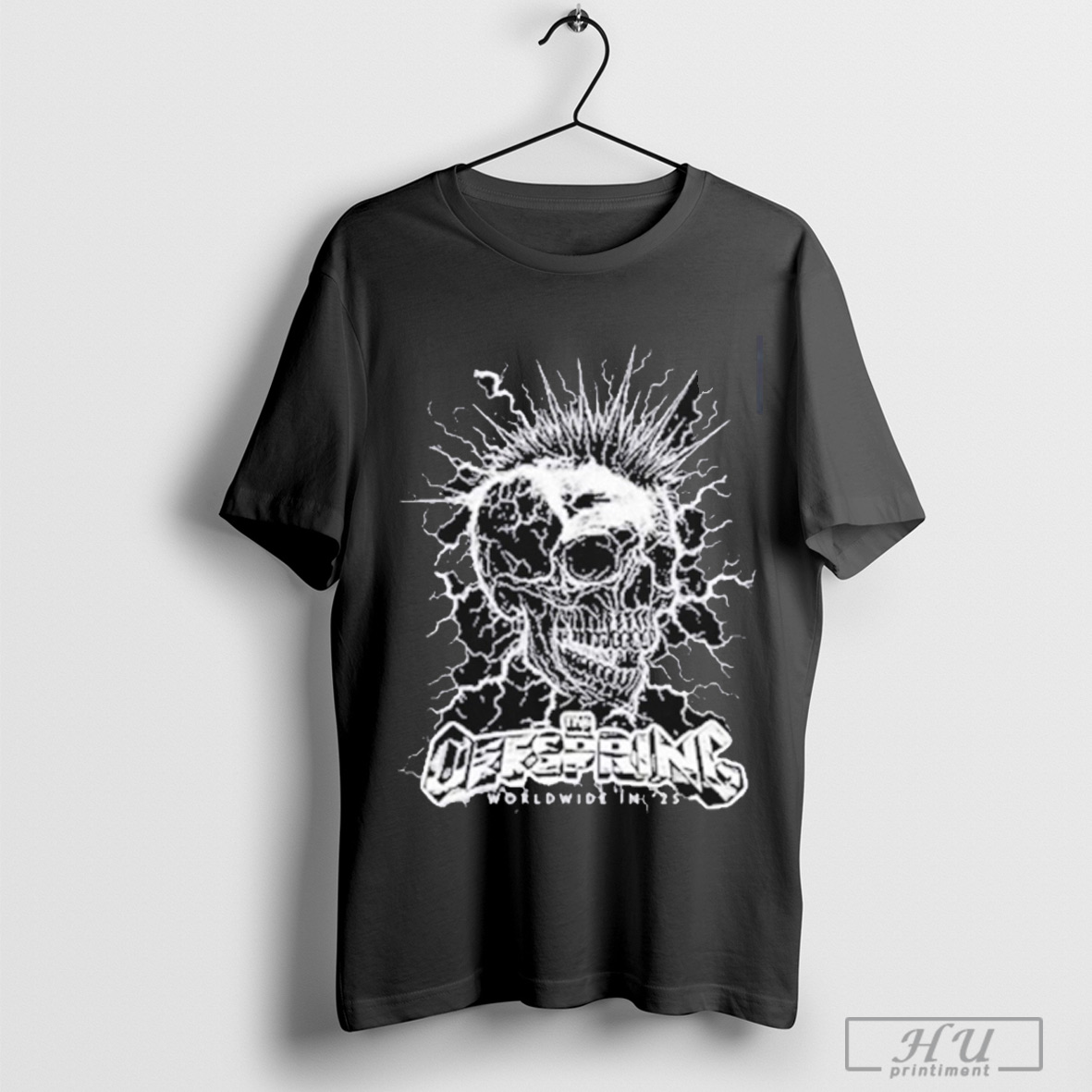 The Offspring Mohawk Skull 2025 Tour T Shirt Sweatshirt
