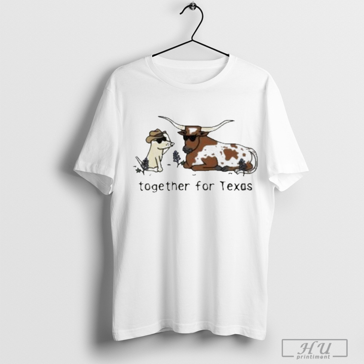 Together For Texas Dog And Cows T Shirt Sweatshirt