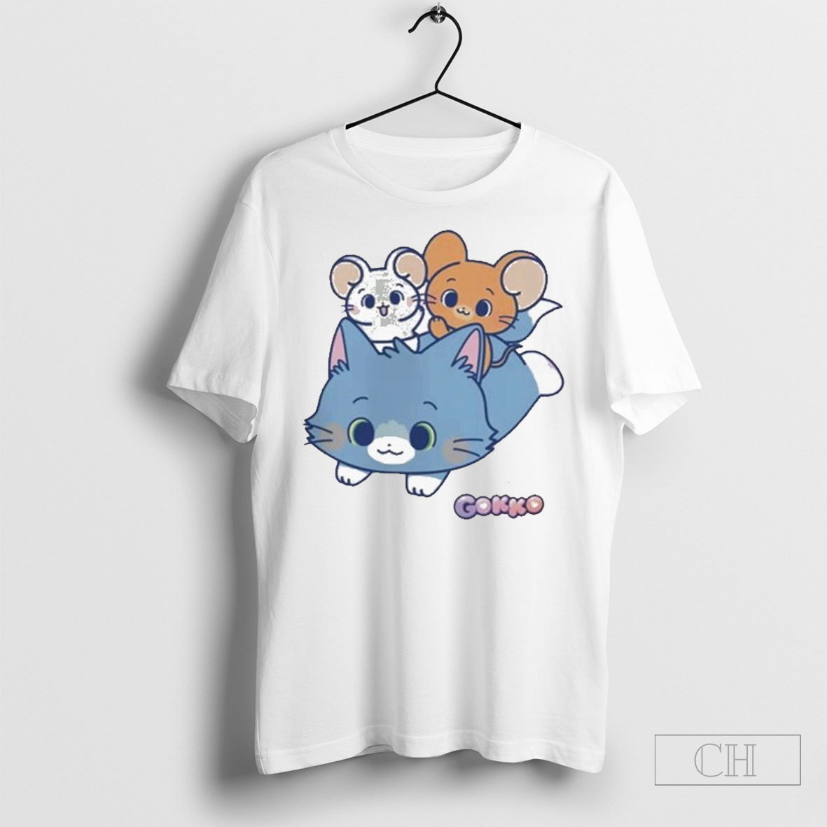Tom Jerry Gokko Trio Rats Cat T Shirt
