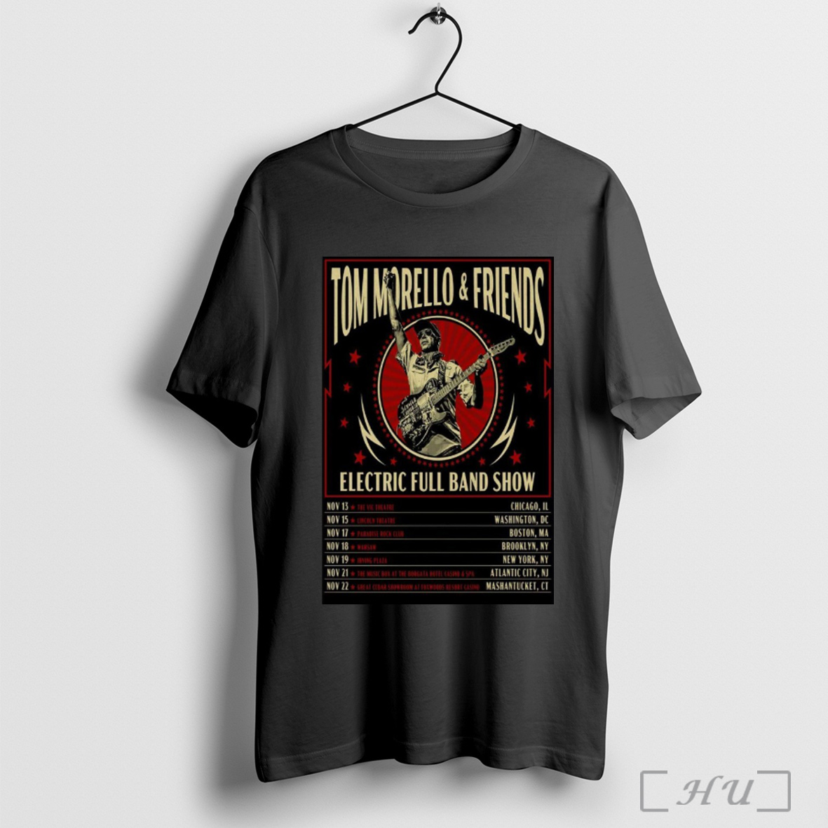 Tom Morello 2025 Electric Full Band Tour Poster T Shirt Sweatshirt