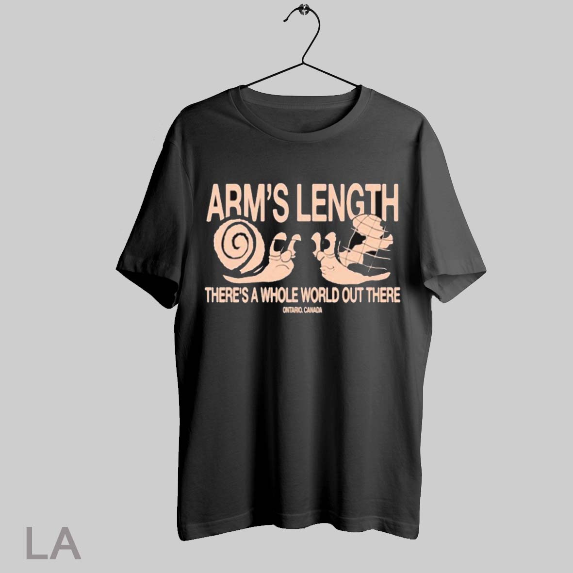 Top Arms Length Snail Theres A Whole World Out There Ontario Canada T Shirt Sweatshirt Hoodie Shirt