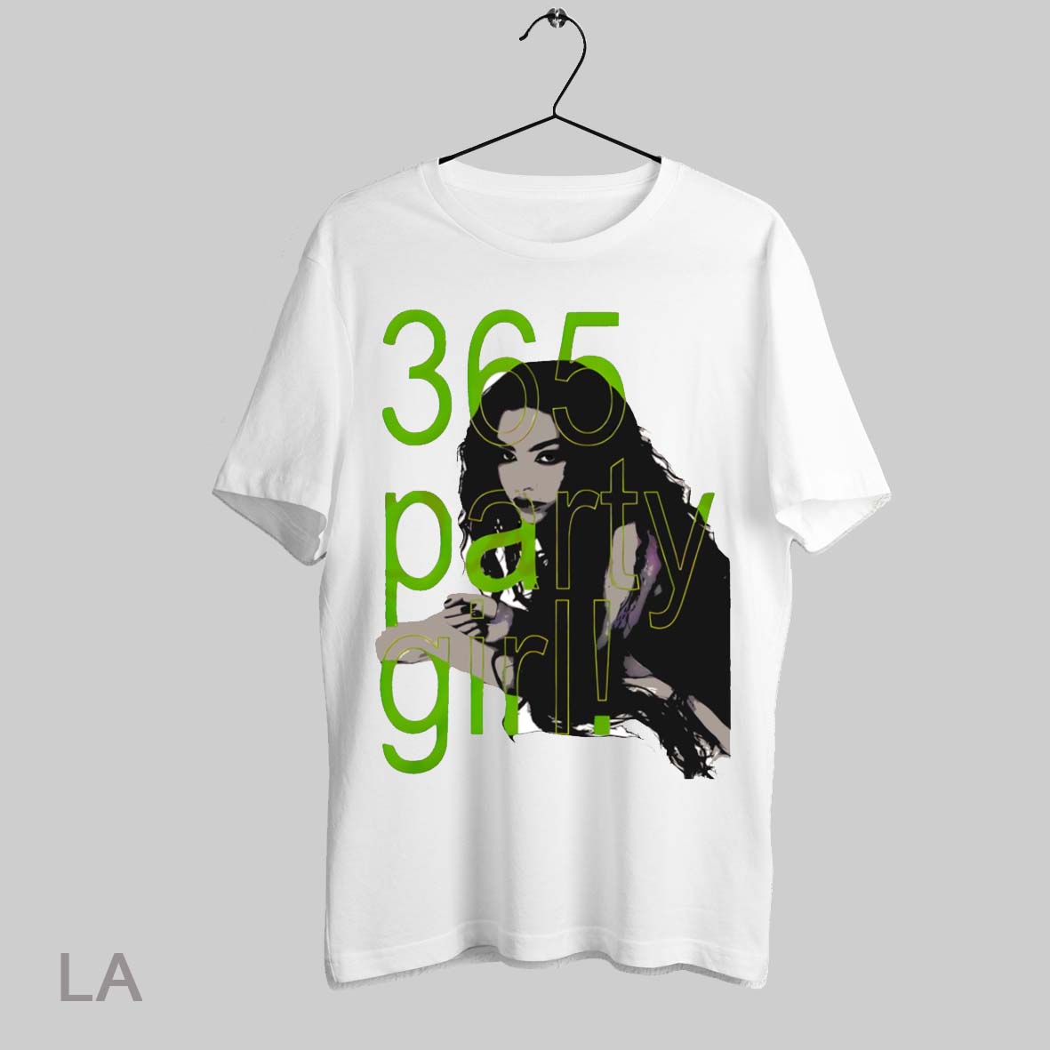 Top Charli Xcx 365 Party Girl Neon Green Typography T Shirt Sweatshirt Hoodie Shirt