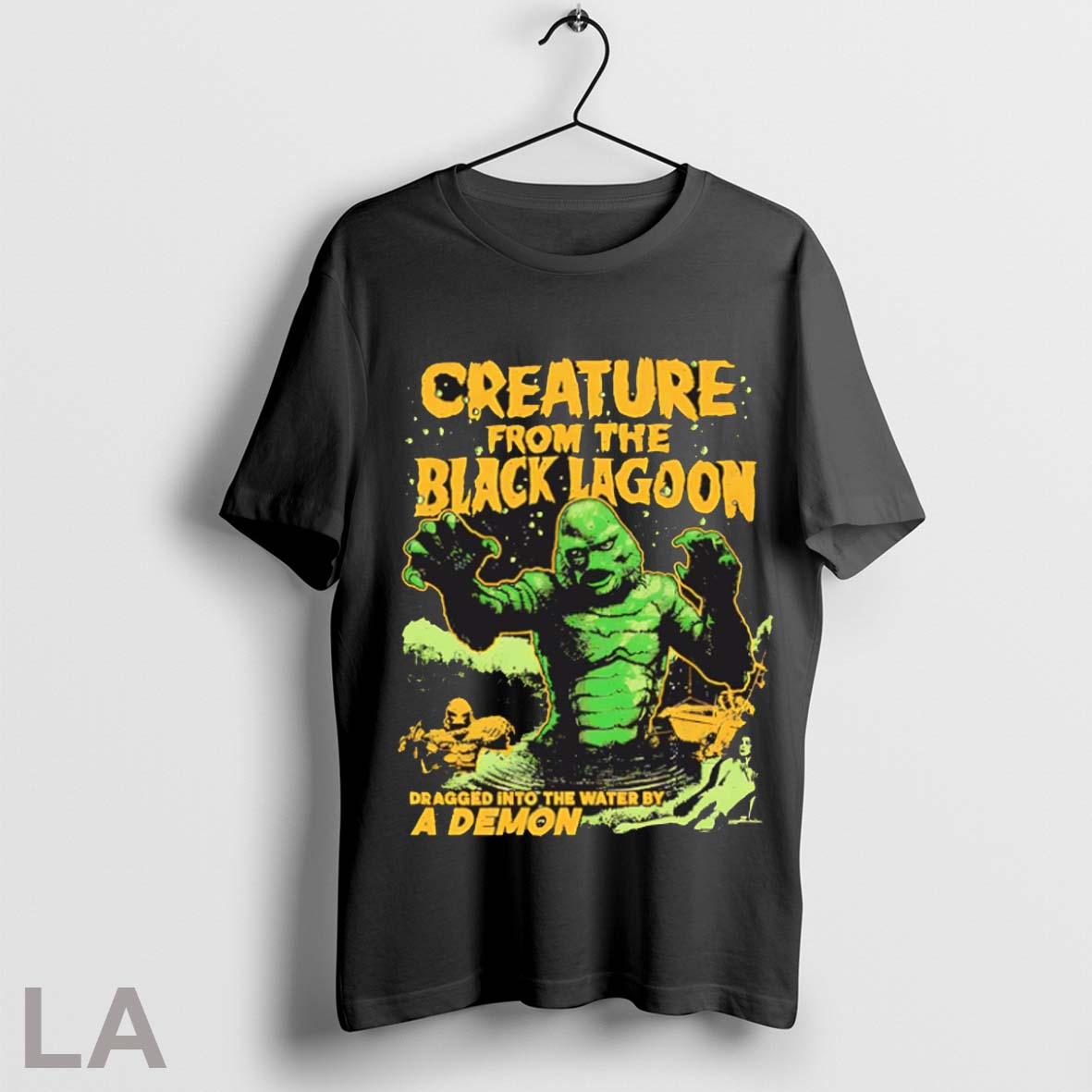 Top Creature From The Black Lagoon Dragged Into The Water By A Demon T Shirt Sweatshirt Hoodie Shirt