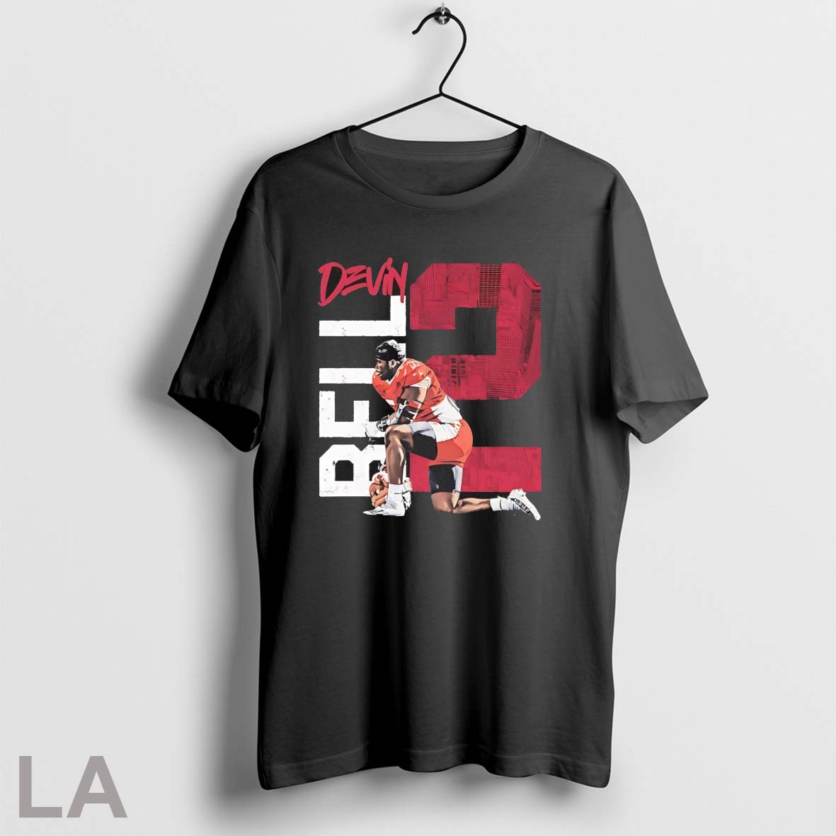 Top Devin Bell 2 Miami Redhawks Player Kneeling Pose T Shirt Sweatshirt Hoodie Shirt