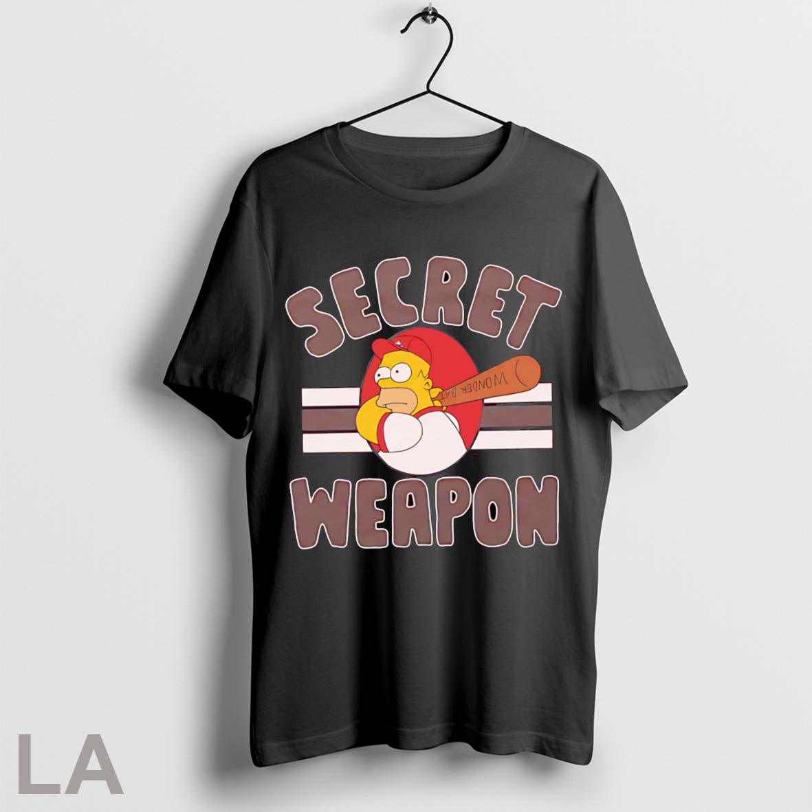 Top Homer Secret Weapon Baseball Cartoon T Shirt Sweatshirt Hoodie Shirt
