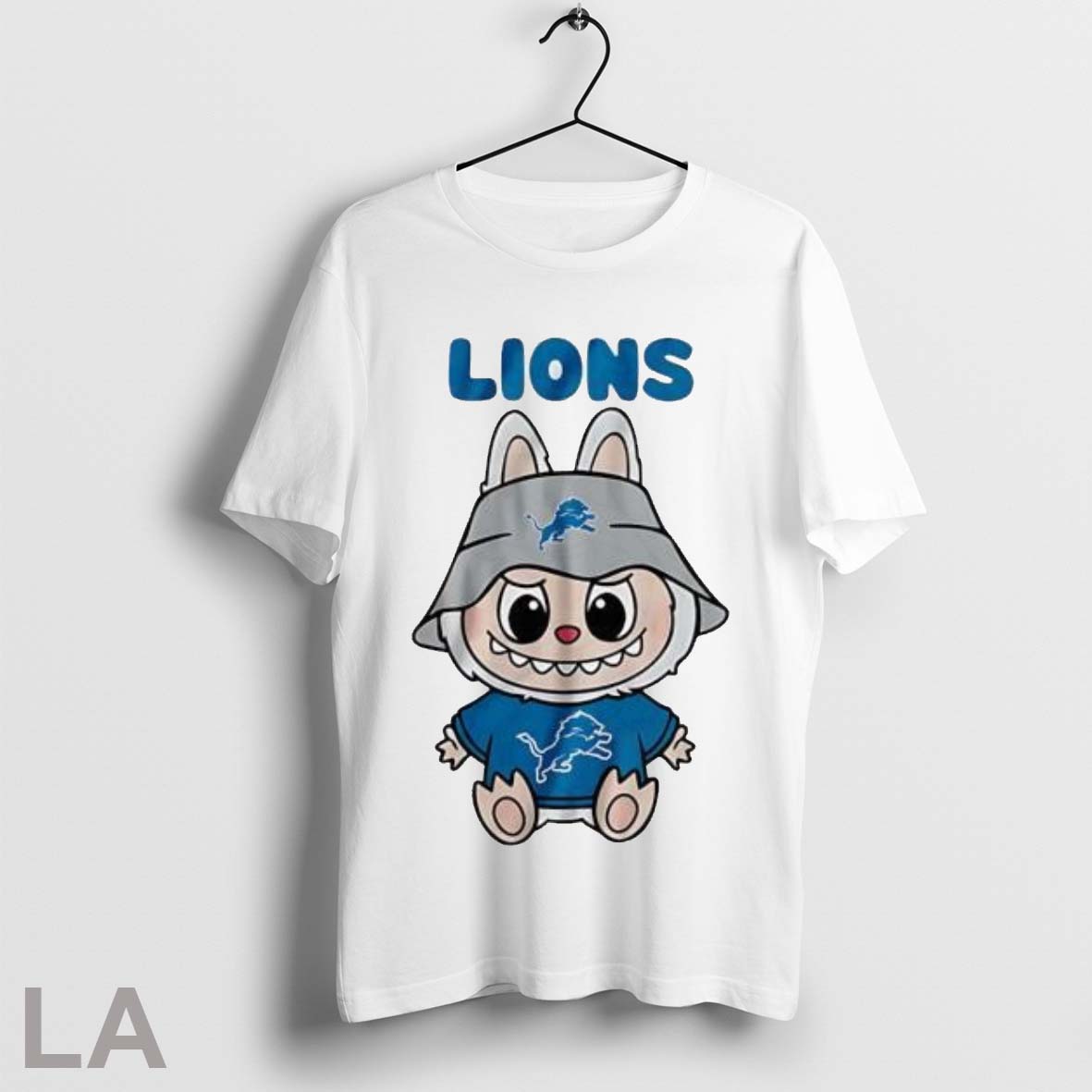 Top Labubu Detroit Lions Football Cute T Shirt Sweatshirt Hoodie Shirt