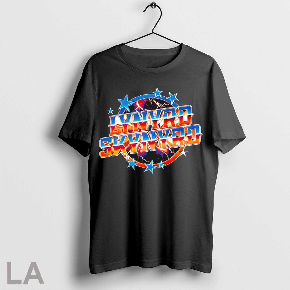 Top Lynyrd Skynyrd Chrome Lightning Stars Logo T Shirt Sweatshirt Hoodie Shirt