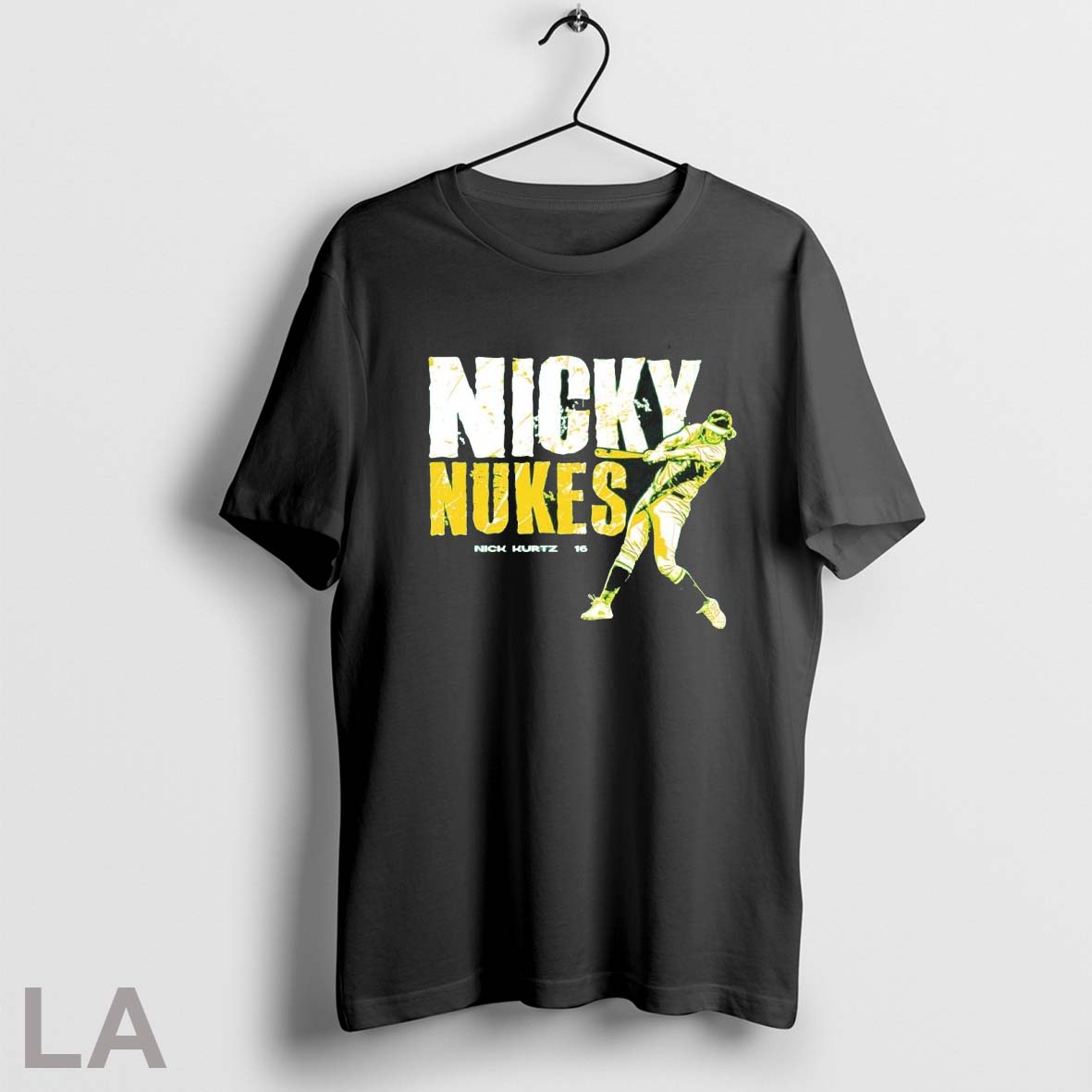 Top Nicky Nukes Nick Kurtz Slugger Swing T Shirt Sweatshirt Hoodie Shirt