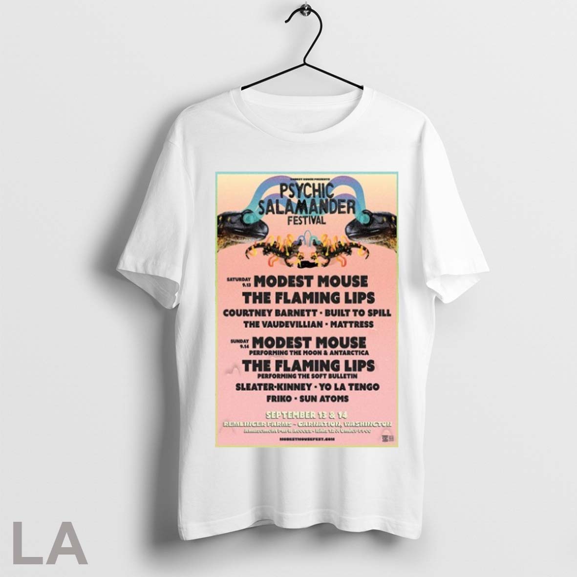 Top Psychic Salamander Festival Modest Mouse September 13 2025 T Shirt Sweatshirt Hoodie Shirt