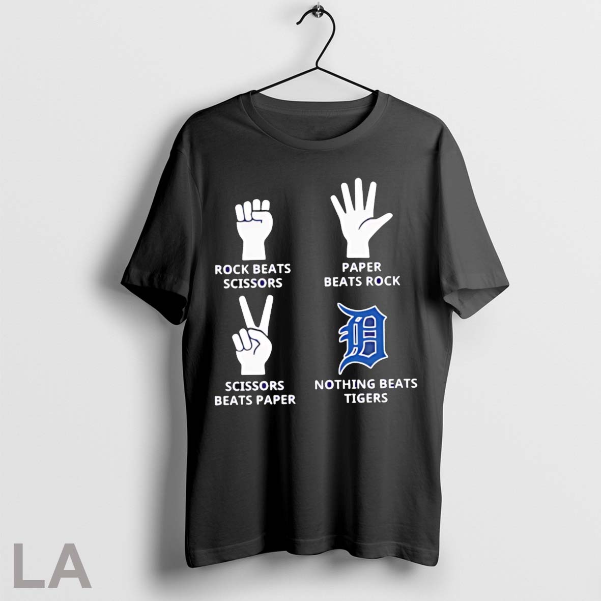 Top Rock Beats Scissors Paper Beats Rock Scissors Beat Paper Nothing Beats Detroit Tigers T Shirt Sweatshirt Hoodie Shirt