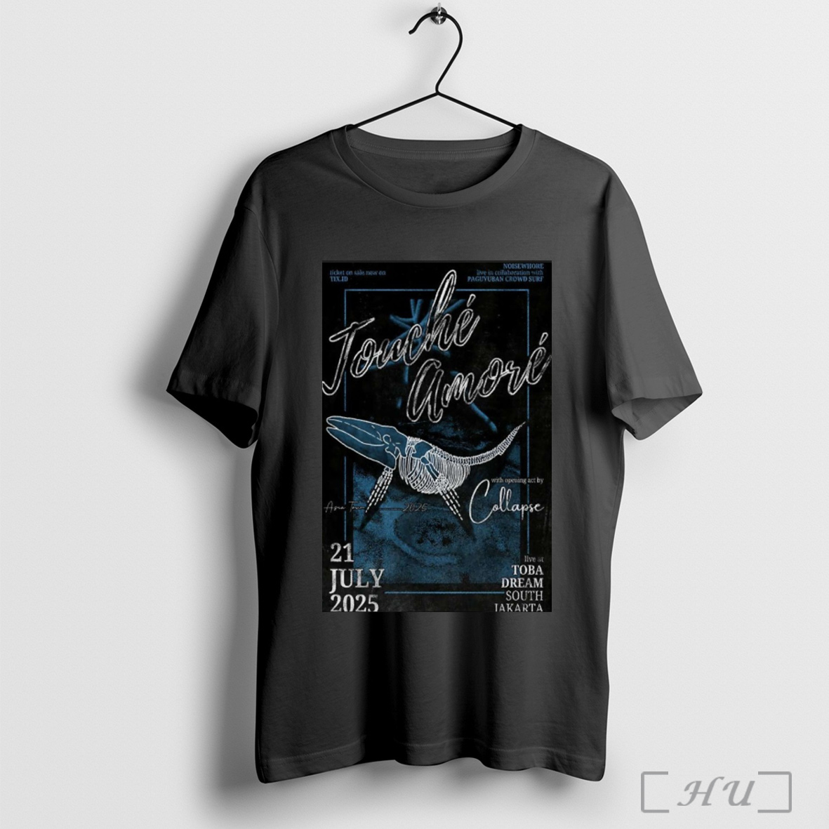 Touche Amore Jul 21 2025 Toba Dream South Jakarta Poster T Shirt Sweatshirt
