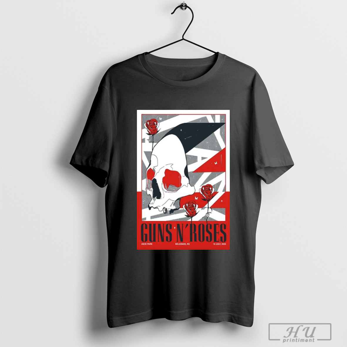 Trending Guns N Roses Tour July 18 2025 Usce Park Belgrade Rs Poster T Shirt Sweatshirt