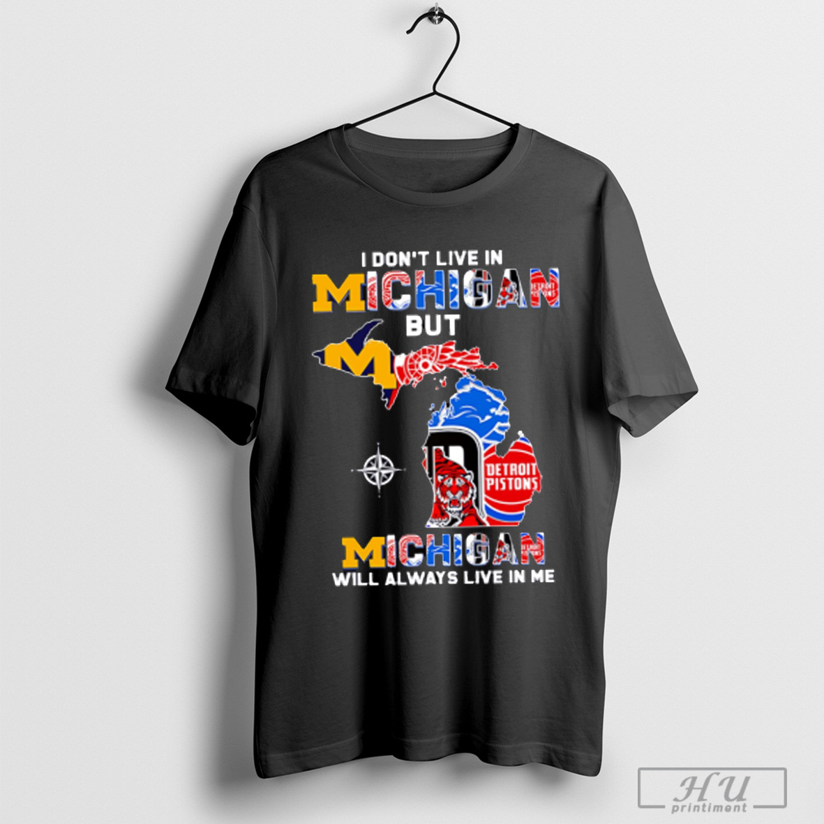 Trending I Dont Live In Michigan But Michigan Will Always Live In Me T Shirt Sweatshirt