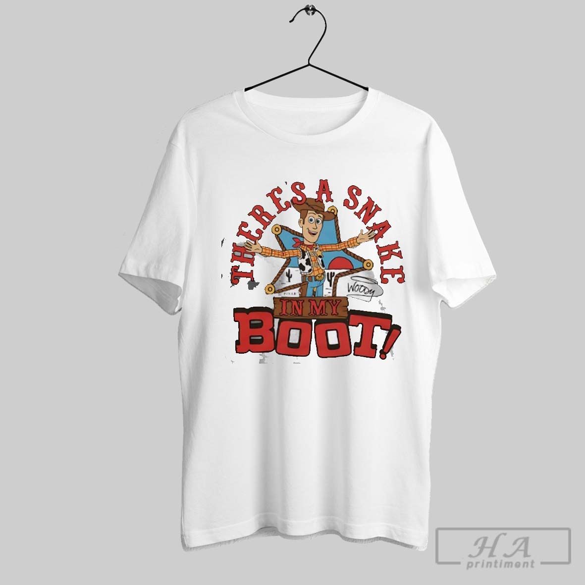 Woody Toy Story Theres A Snake In My Boot Shirt