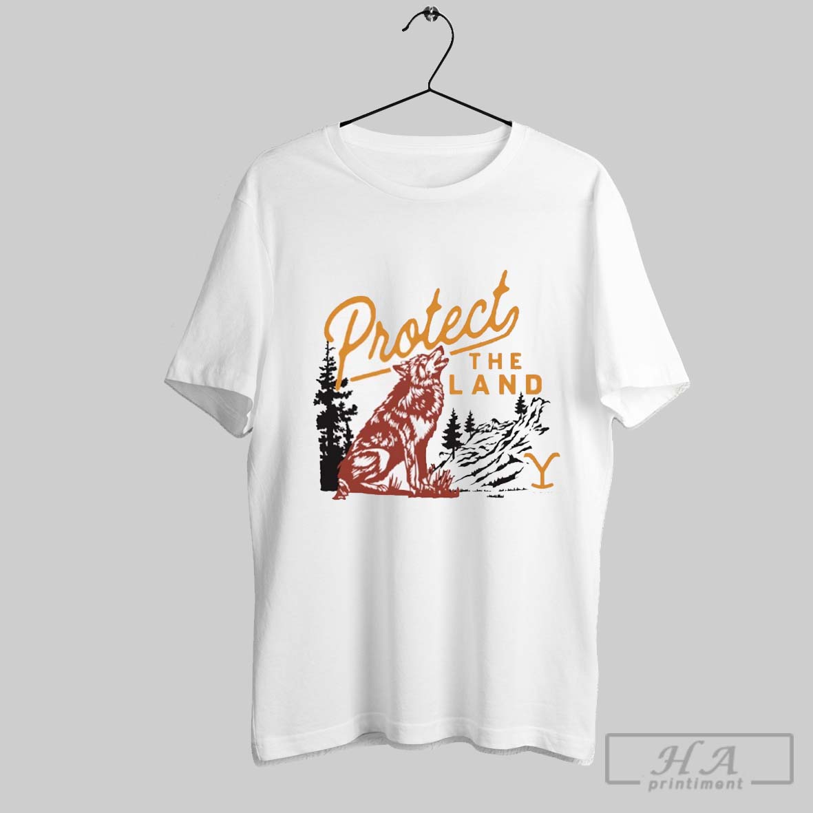 Yellowstone Protect The Land Wolf Shirt