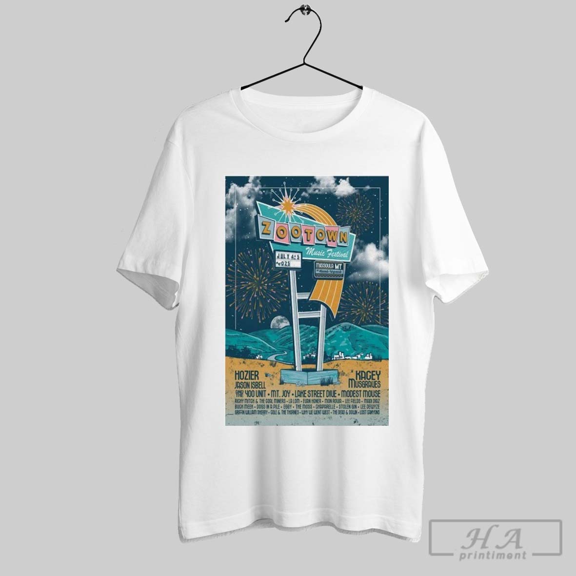Zootown Music Missoula Montana Fes 2025 Tour T Shirts
