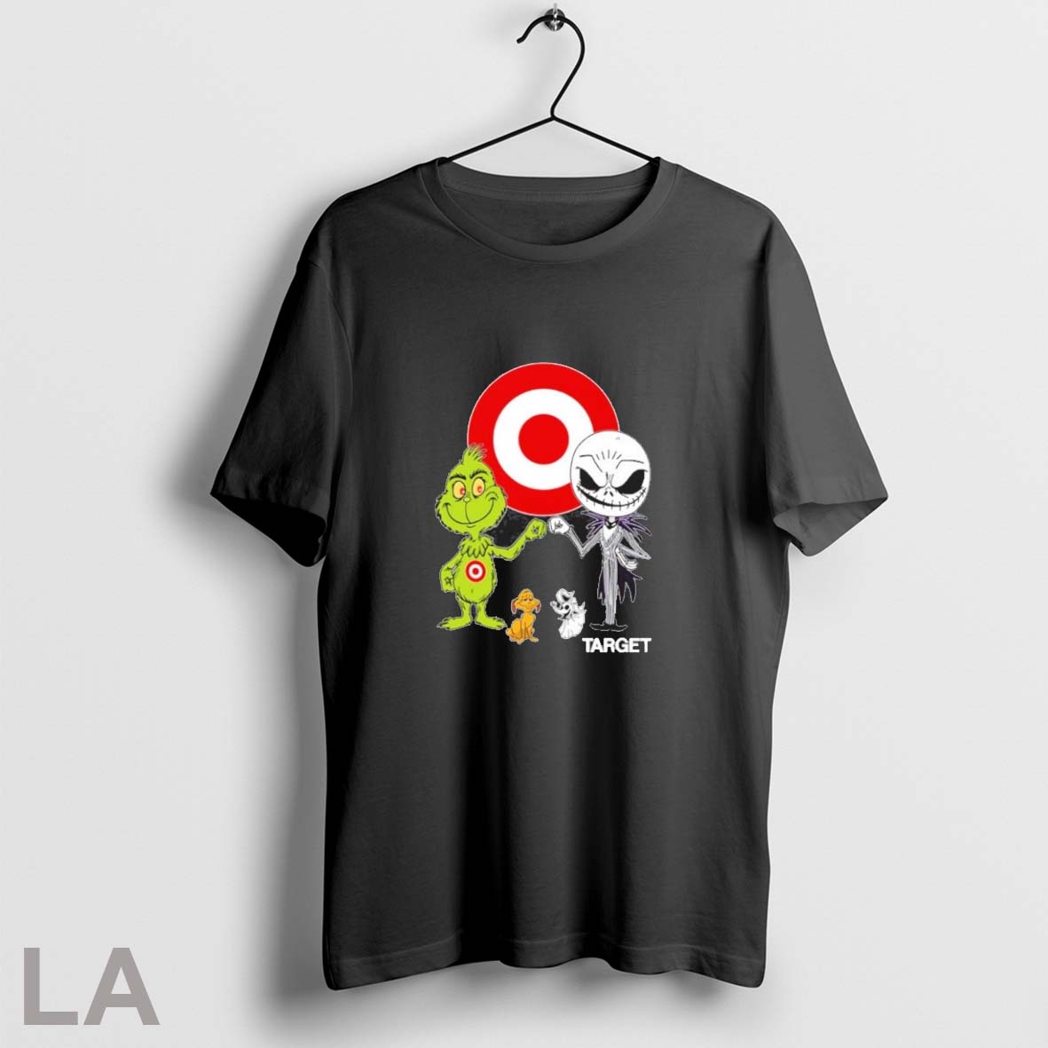 2025 Grinch X Jack Skellington Fist Bump Friends Target Shirt