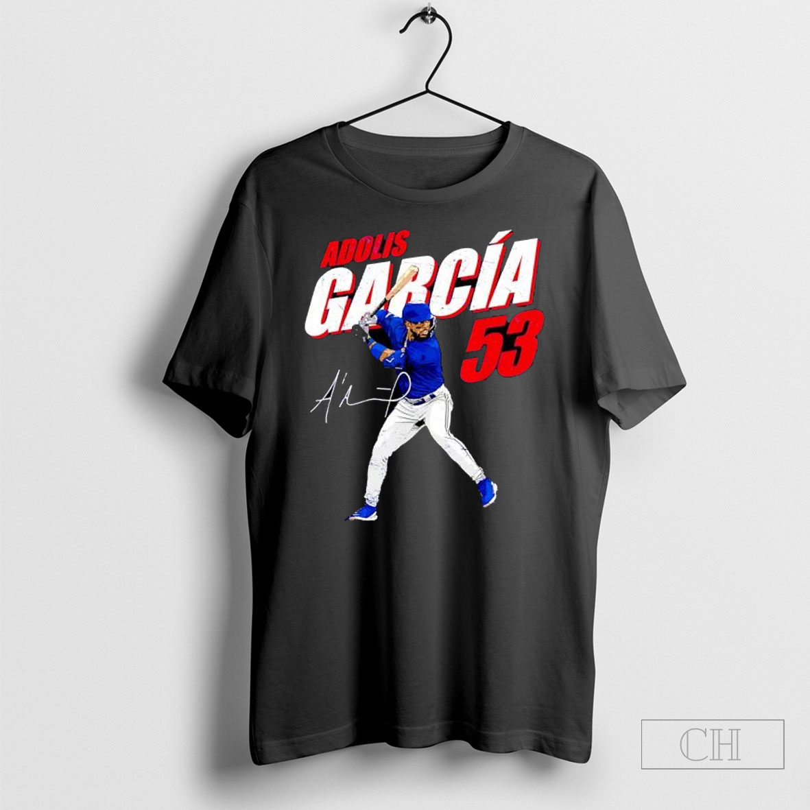 Adolis Garcia 53 Texas Baseball Players Signature Retro Tee Sweatshirt Tee Shirt