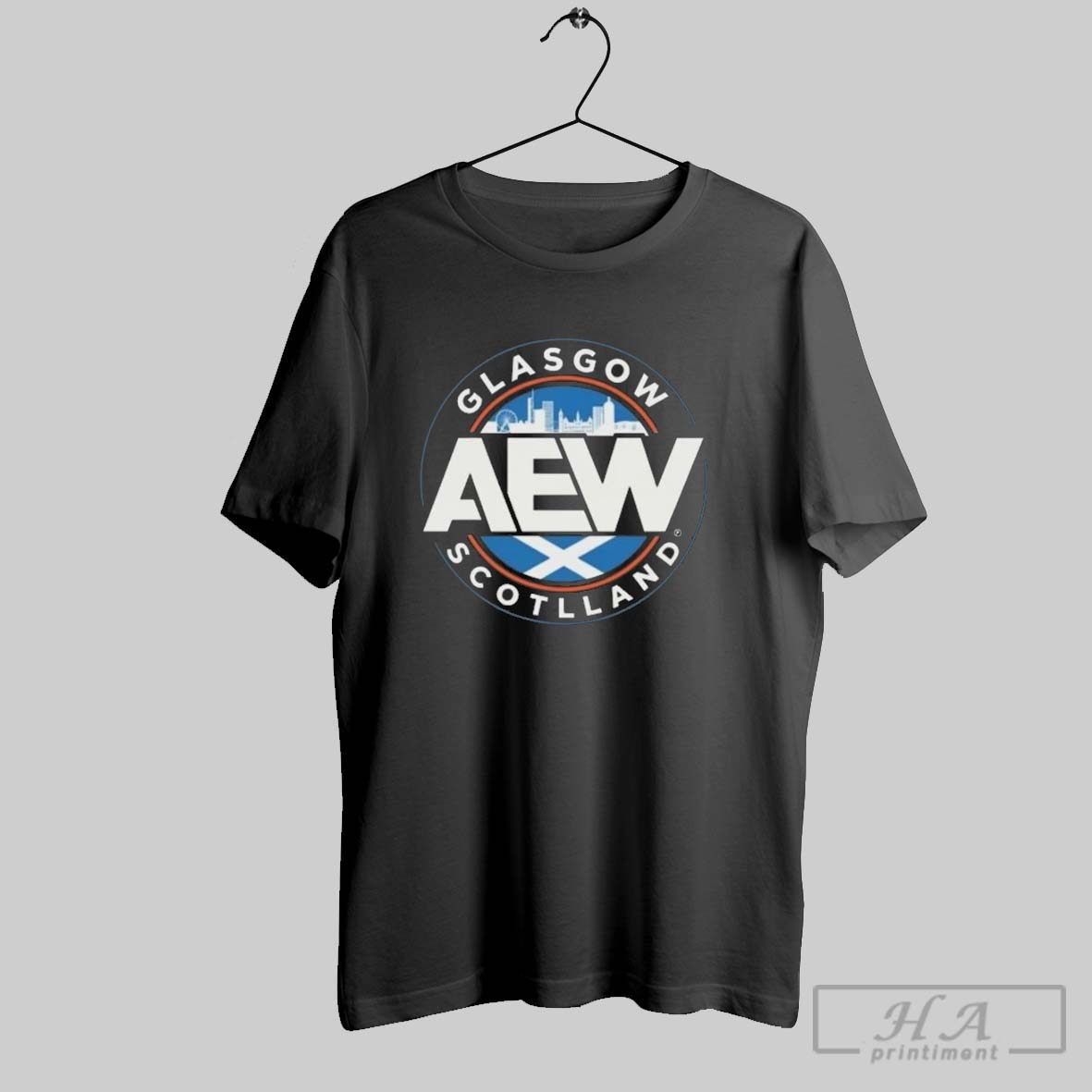 Aew Glasgow Scotland T Shirt