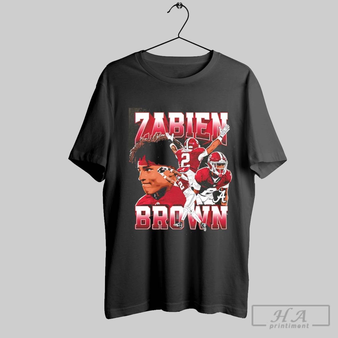 Alabama Football Zabien Brown Player Collage Shirt