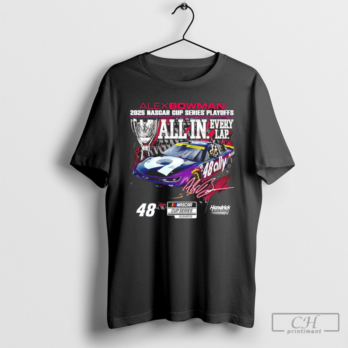 Alex Bowman Checkered Flag Sports 2025 Nascar Cup Series Playoffs Ally Shirt