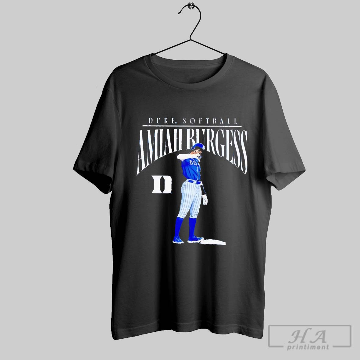 Amiah Burgess Illustrated Down Duke Softball Shirt