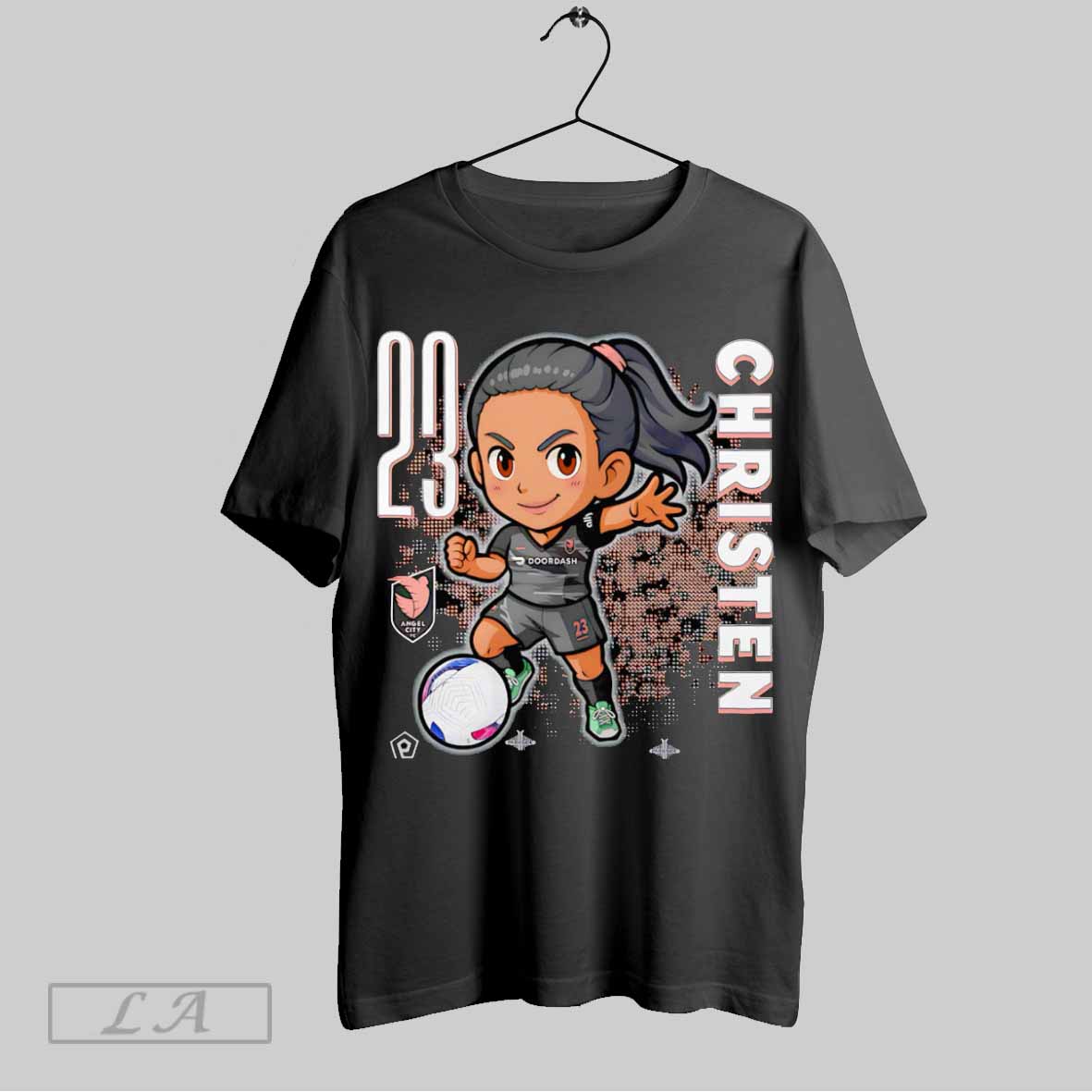 Angel City Fc Christen Press Chibi Cartoon Shirt T Shirt