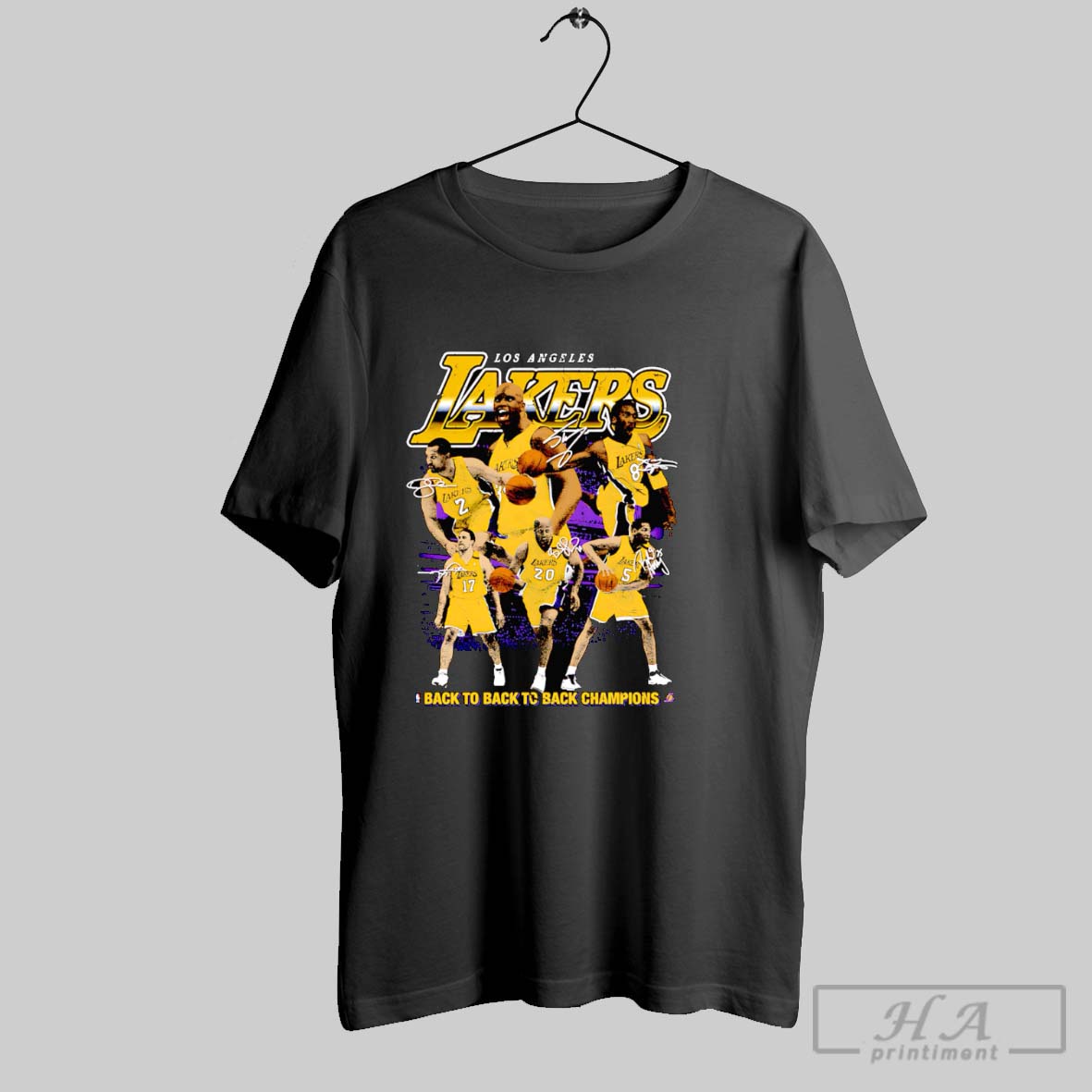 Back To Back To Back Champions Los Angeles Lakers Retro Shirt Hoodie Sweater Longsleeve And V Neck T Shirt