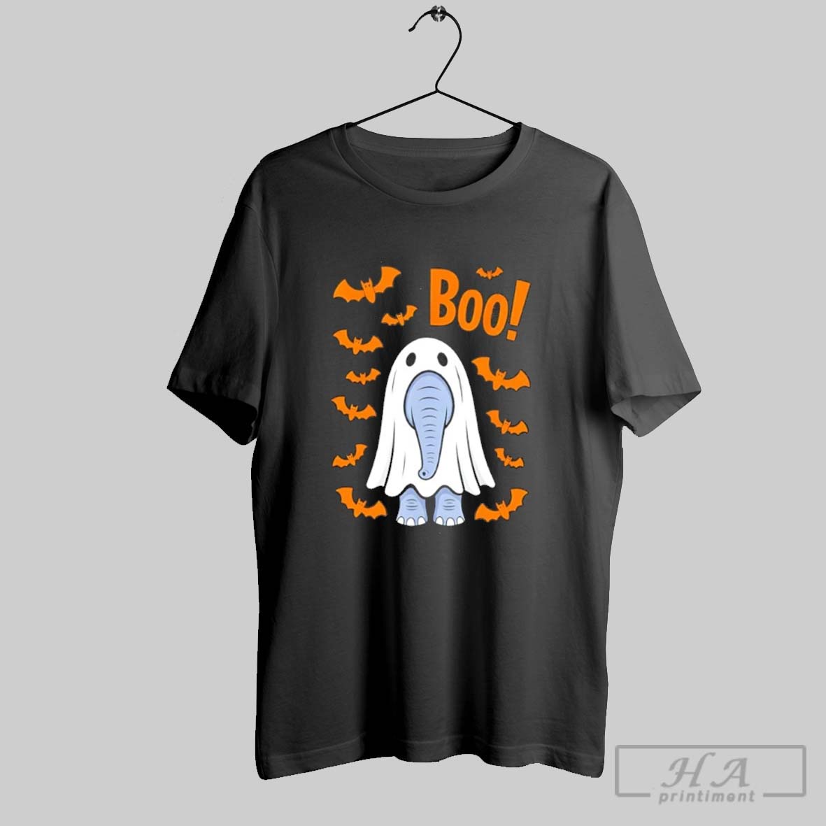 Boo Elephant Ghost Halloween Shirt
