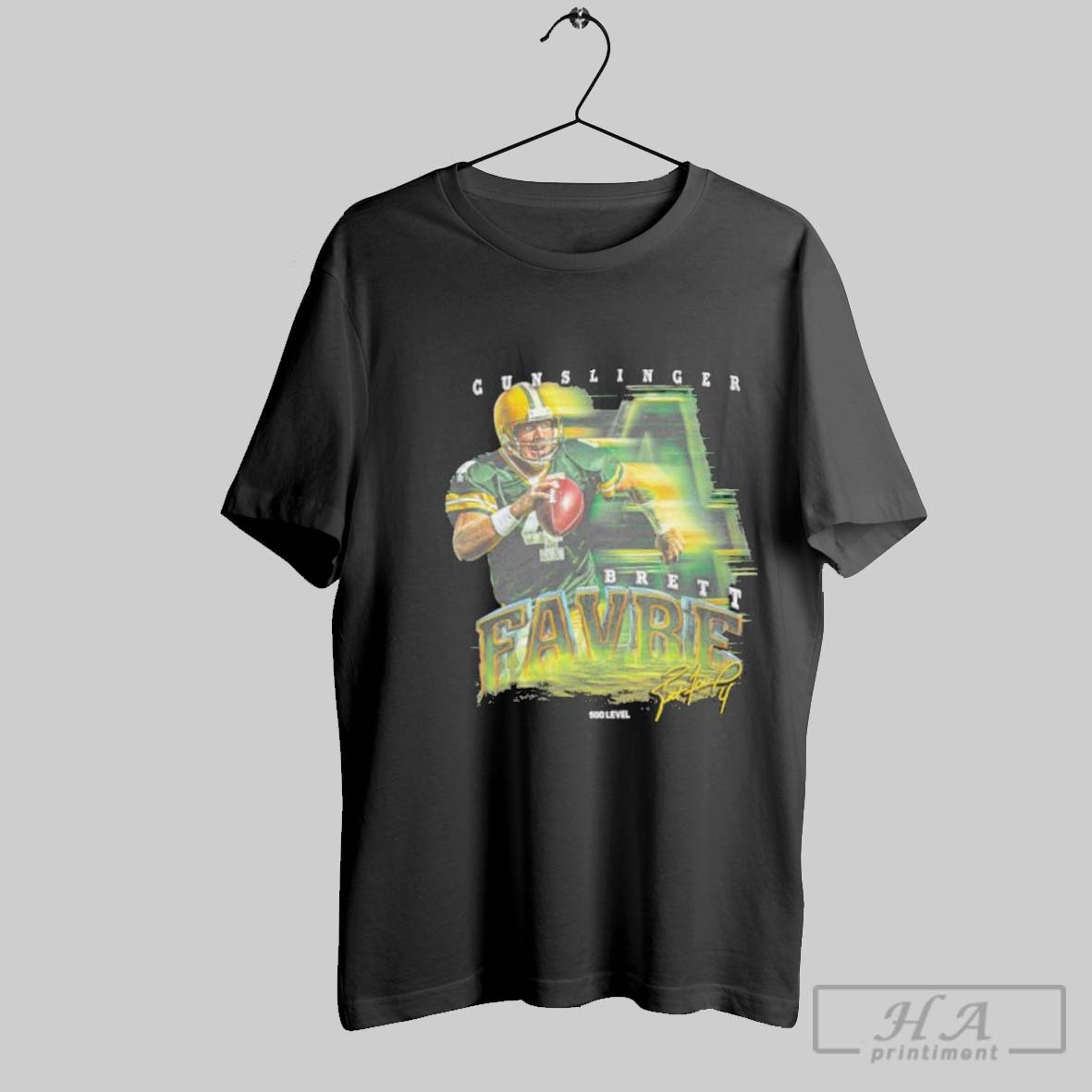 Brett Favre Green Bay Packers Grunge Signature Shirt