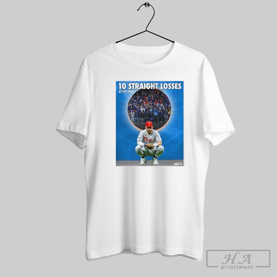 Bryce Harper Philadelphia Phillies 10 Straight Losses At Citi Field Shirt
