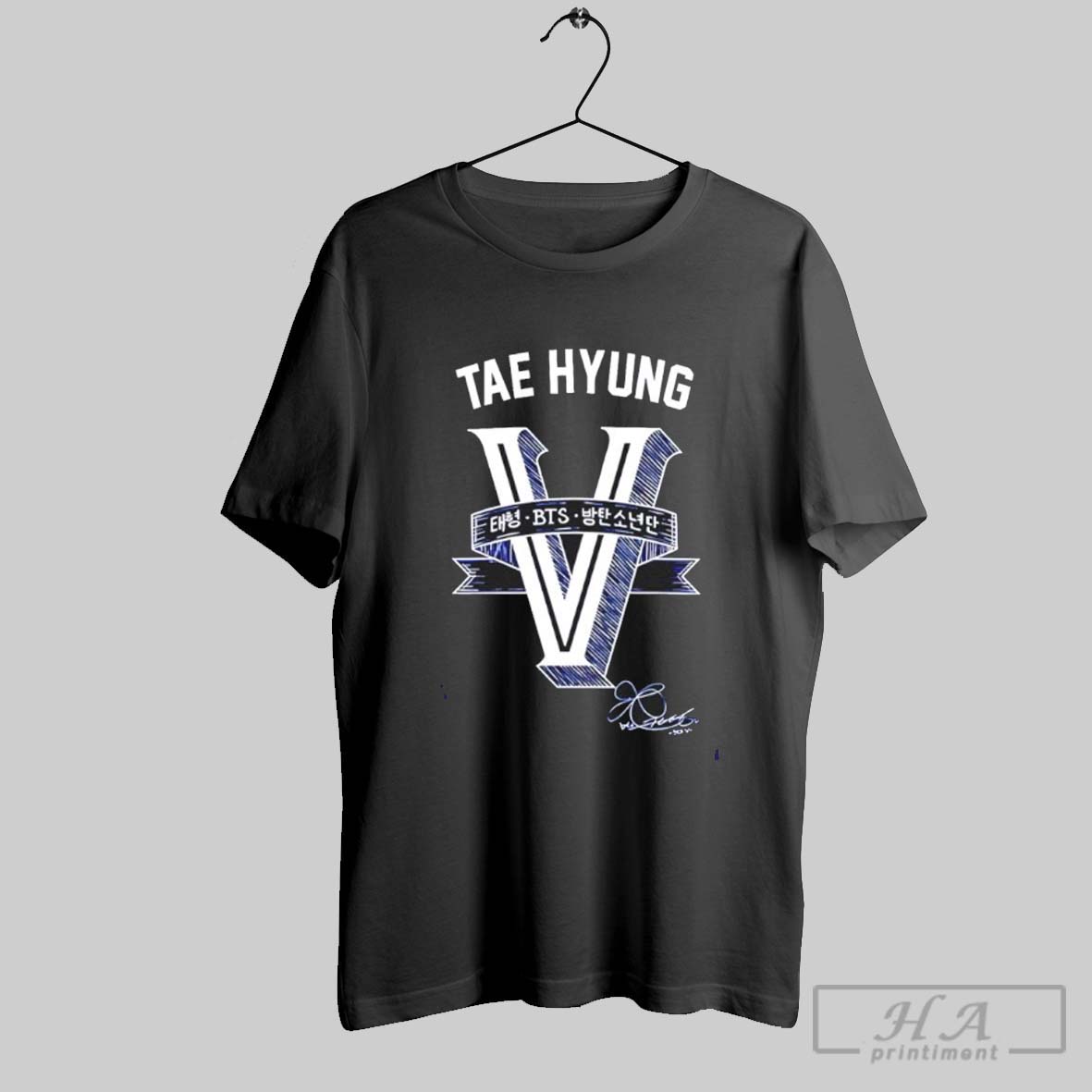 Bts V Tae Hyung Los Angeles Dodgers Signature Shirt