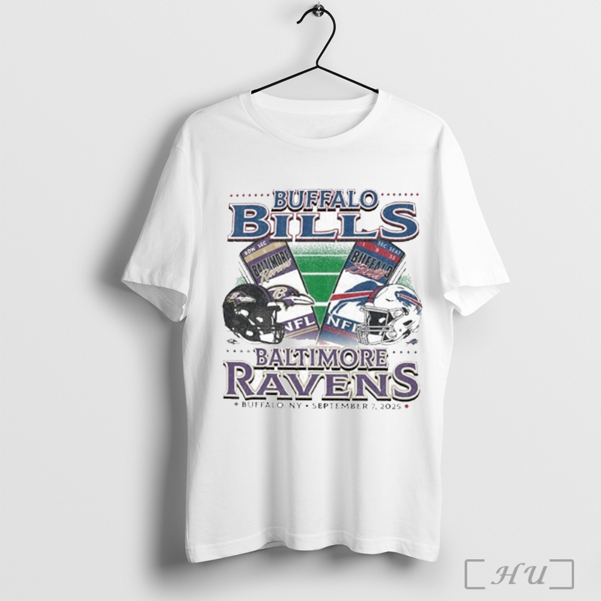 Buffalo Bills Vs Baltimore Ravens 2025 Nfl Home Opener Matchup T Shirt Sweatshirt