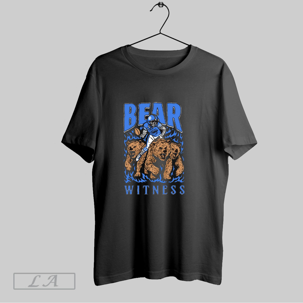 Byu Cougars Football Ncaa Bear Witness Football Player Graphic Shirt