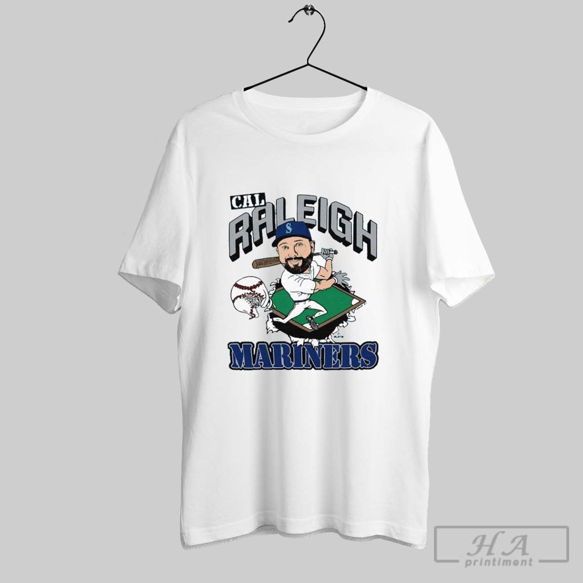 Cal Raleigh Seattle Mariners Player T Shirts