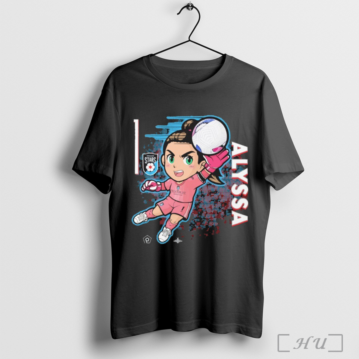Chicago Stars Alyssa Naeher Caricature T Shirt Sweatshirt