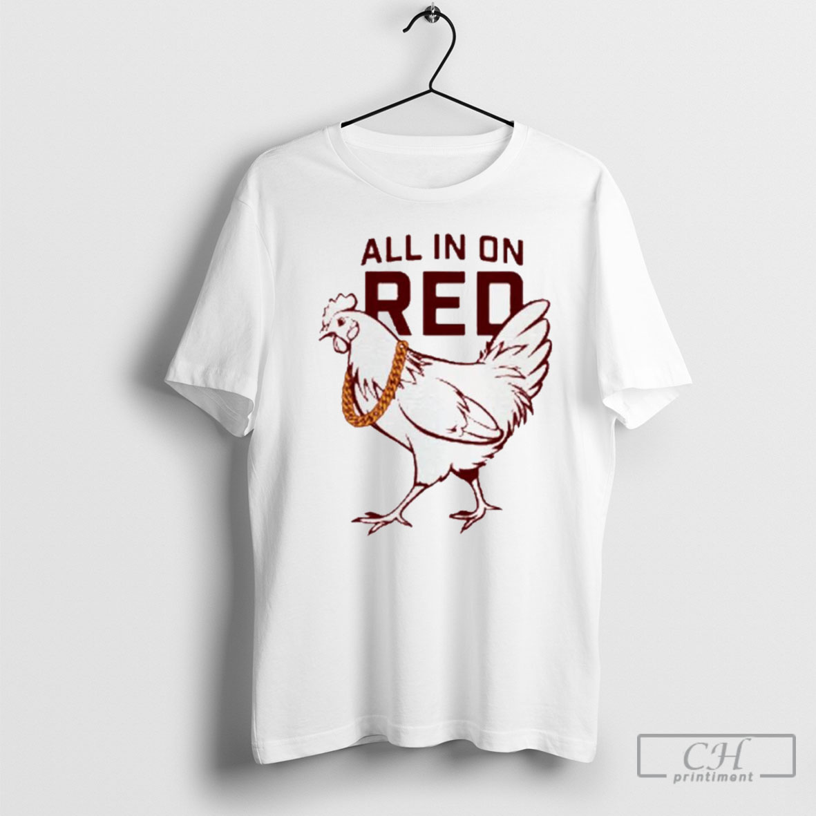 Chicken All In On Red Shirt