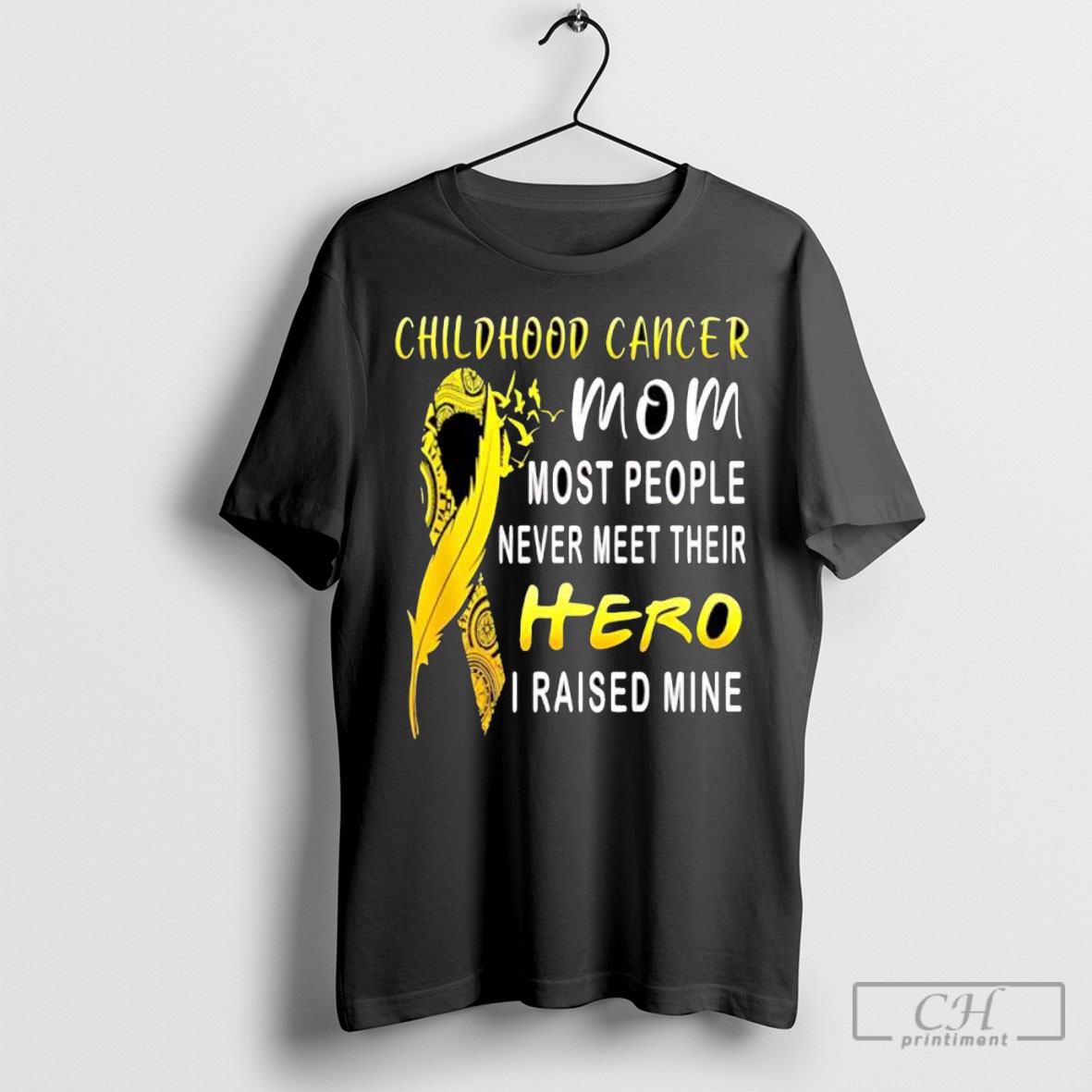 Childhood Cancer Fighter Mom My Son Is My Hero I Raised Mine Shirt Hoodie