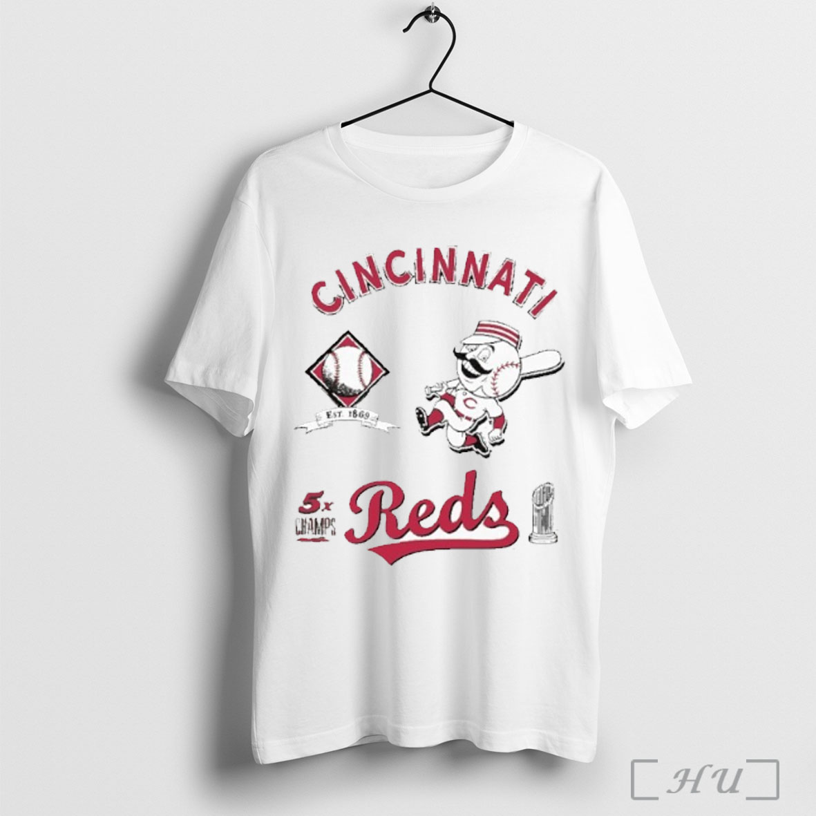 Cincinnati Reds Defined 5x Champions T Shirt Sweatshirt