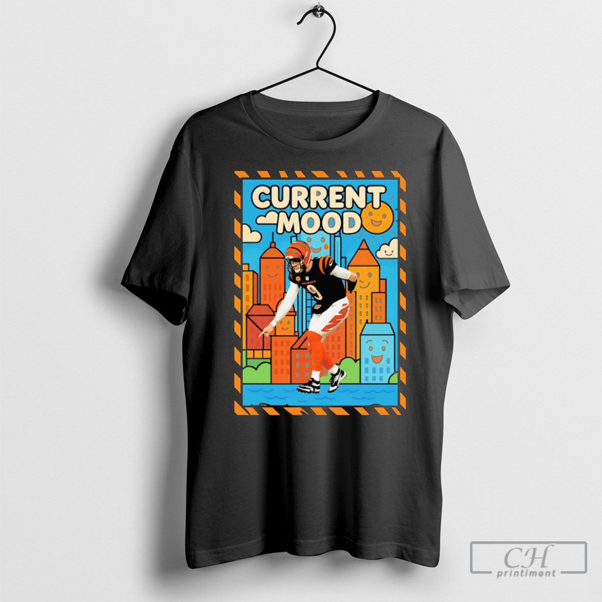 Current Mood Cincinnati Bengals Vibes Sweater Tee Shirt