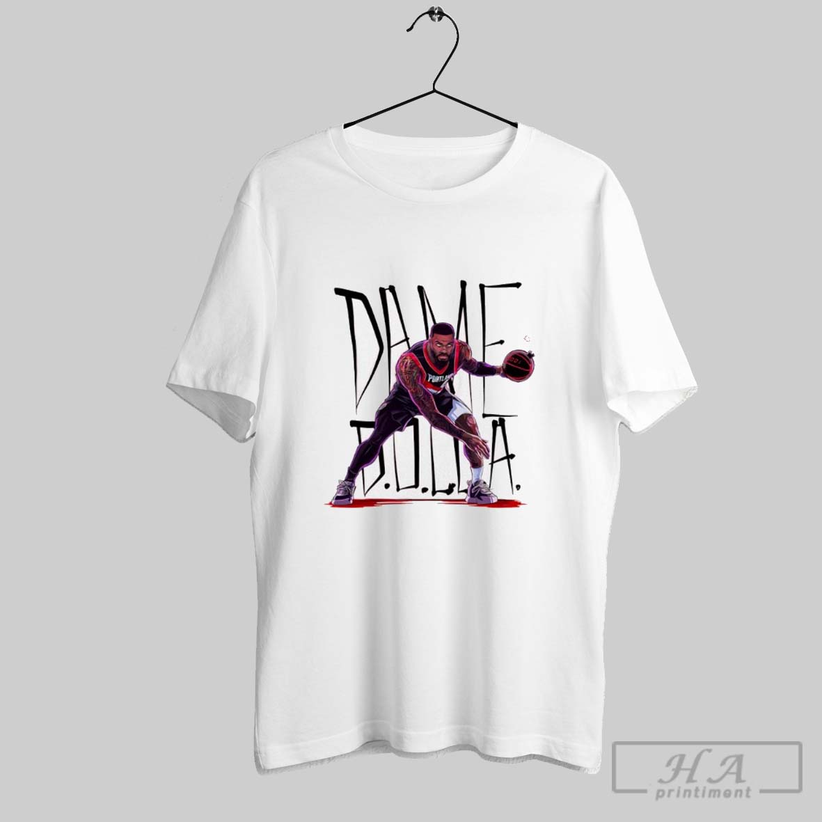 Damian Lillard Basketball Dame Time Superstar Moment Graphic Shirts
