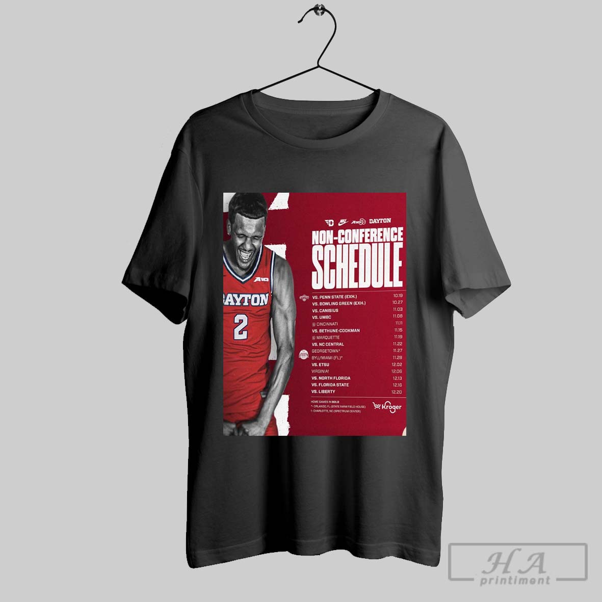 Dayton Flyers Basketball Poster 2025 Non Conference Schedule Ncaa Basketball Season Schedule Home Decor Poster Canvas