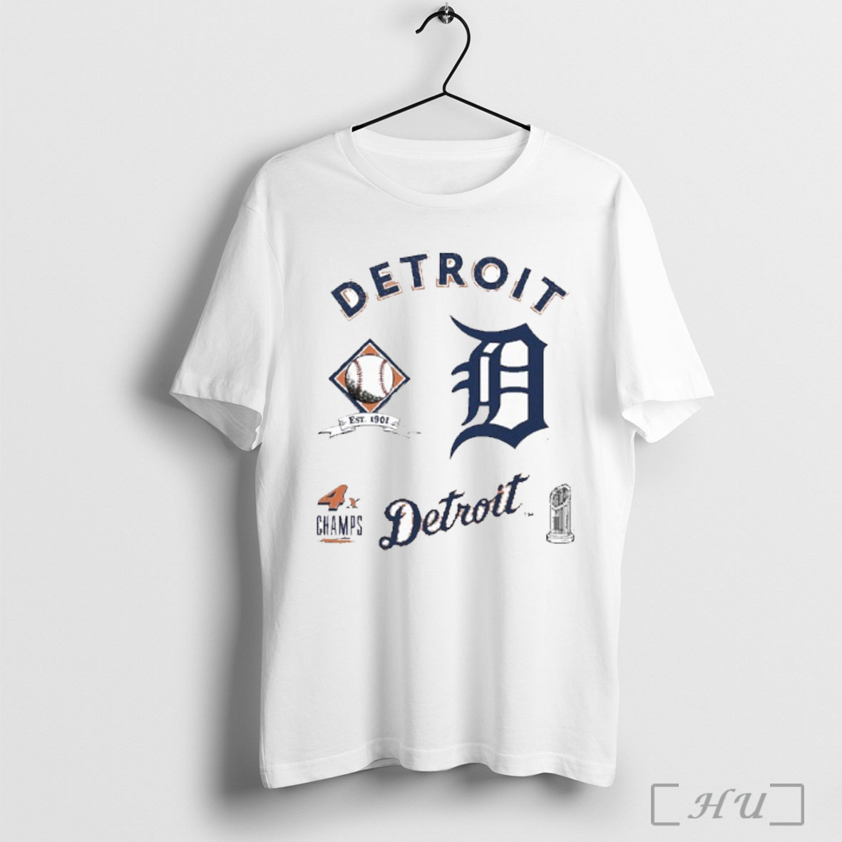 Detroit Tigers Defined 4x Champions T Shirt Sweatshirt