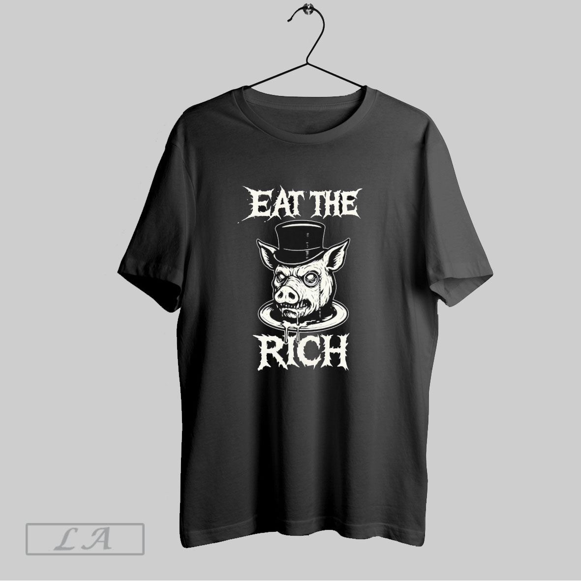 Eat The Rich Pig Head Shirt
