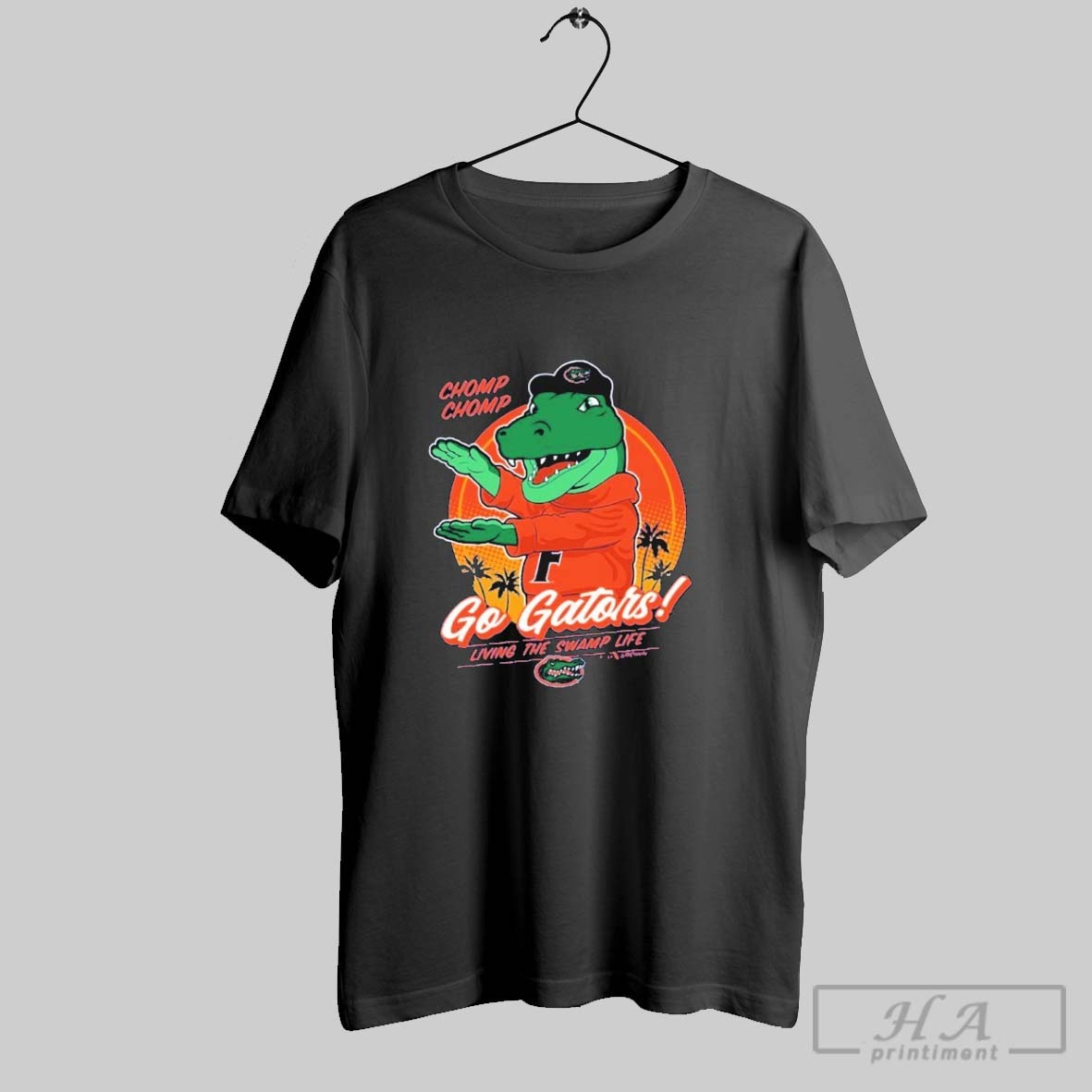 Florida Gators Chomp Chomp Living The Swamp Life Flogrown Rally Mascot T Shirts
