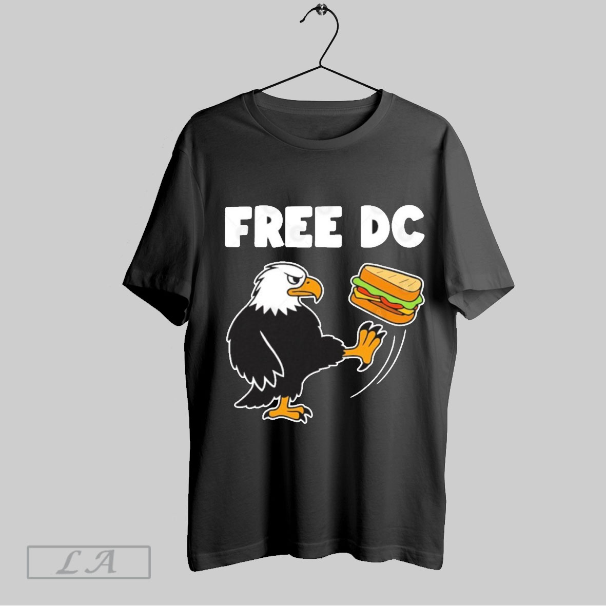 Free Dc Funny Eagle Kicking Sandwich Guy Dc Shirt